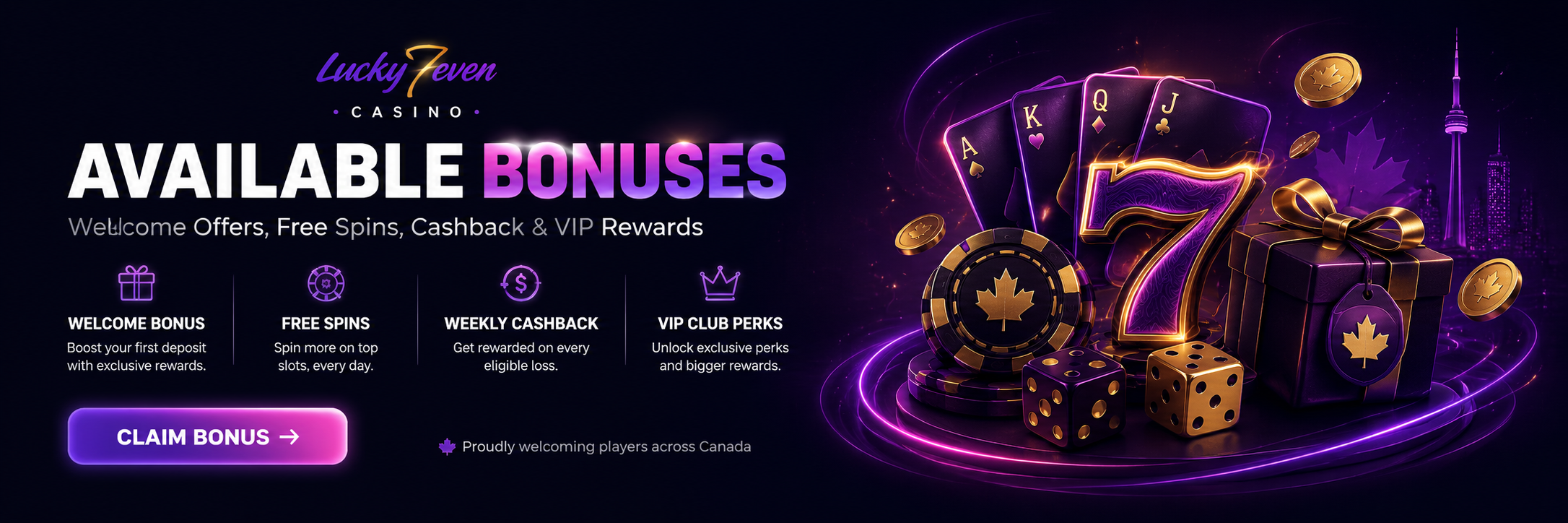 Lucky7even Bonuses & Promotions